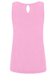WT2315 Women's Summer Sleeveless Pleated Back Closure Casual Tank Tops