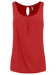 WT2315 Women's Summer Sleeveless Pleated Back Closure Casual Tank Tops