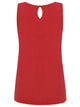 WT2315 Women's Summer Sleeveless Pleated Back Closure Casual Tank Tops