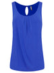 WT2315 Women's Summer Sleeveless Pleated Back Closure Casual Tank Tops