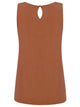 WT2315 Women's Summer Sleeveless Pleated Back Closure Casual Tank Tops
