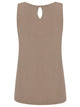 WT2315 Women's Summer Sleeveless Pleated Back Closure Casual Tank Tops