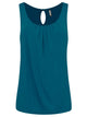 WT2315 Women's Summer Sleeveless Pleated Back Closure Casual Tank Tops