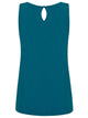 WT2315 Women's Summer Sleeveless Pleated Back Closure Casual Tank Tops