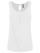 WT2315 Women's Summer Sleeveless Pleated Back Closure Casual Tank Tops
