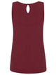 WT2315 Women's Summer Sleeveless Pleated Back Closure Casual Tank Tops