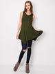 WT671 Women's Fit and Flare Tunic