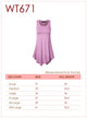 WT671 Women's Fit and Flare Tunic