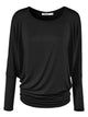 WT826 Womens Batwing Long Sleeve Top