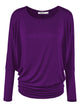 WT826 Womens Batwing Long Sleeve Top