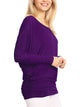 WT826 Womens Batwing Long Sleeve Top