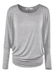 WT826 Womens Batwing Long Sleeve Top