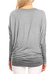 WT826 Womens Batwing Long Sleeve Top