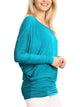 WT826 Womens Batwing Long Sleeve Top