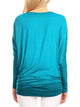 WT826 Womens Batwing Long Sleeve Top