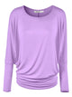WT826 Womens Batwing Long Sleeve Top