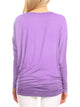 WT826 Womens Batwing Long Sleeve Top