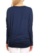WT826 Womens Batwing Long Sleeve Top