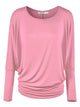 WT826 Womens Batwing Long Sleeve Top