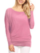 WT826 Womens Batwing Long Sleeve Top