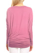 WT826 Womens Batwing Long Sleeve Top