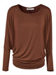 WT826 Womens Batwing Long Sleeve Top
