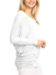 WT826 Womens Batwing Long Sleeve Top