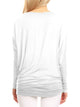 WT826 Womens Batwing Long Sleeve Top